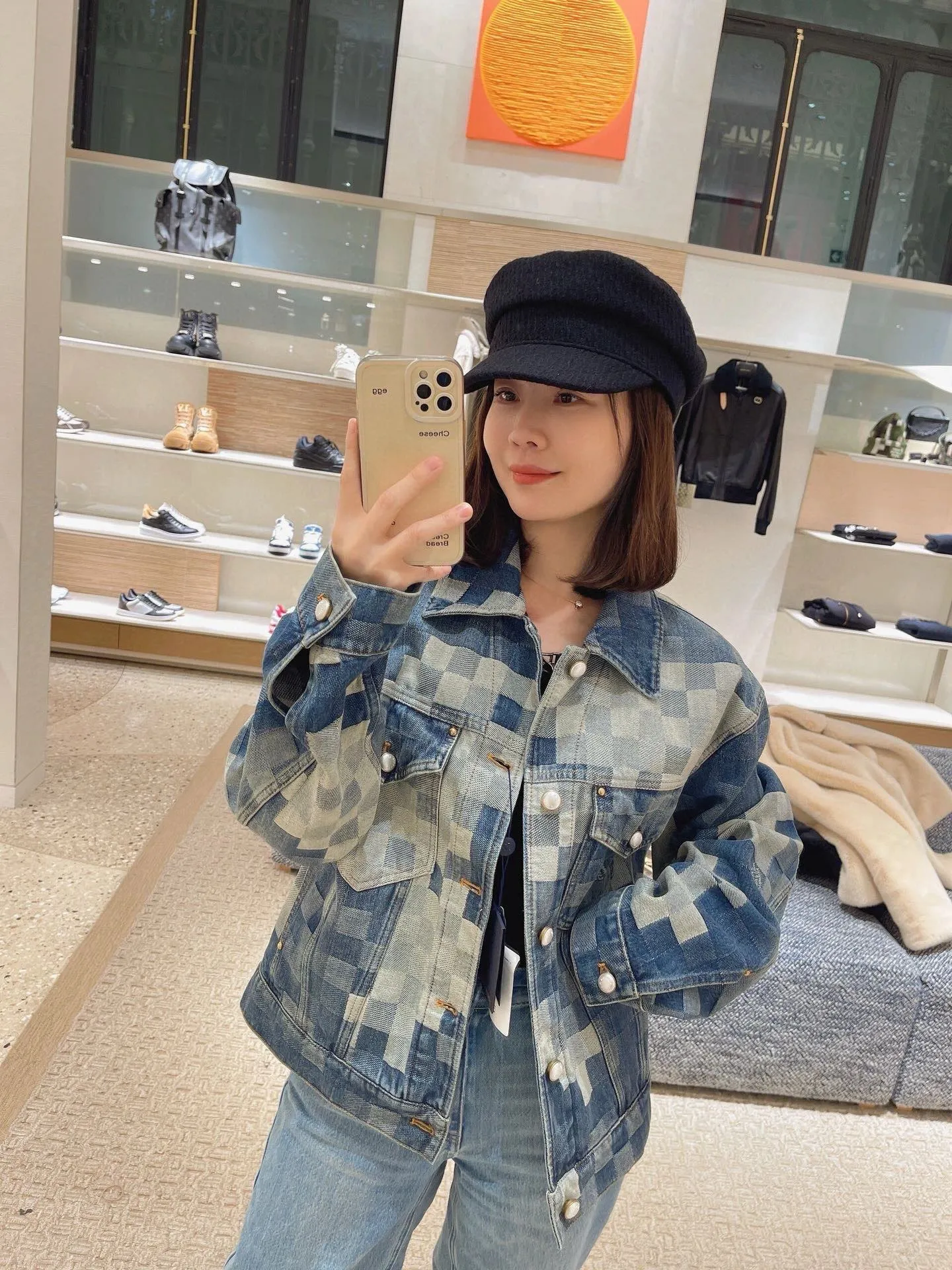 Louis Vuitton/Louis Vuitton mosaic denim jacket